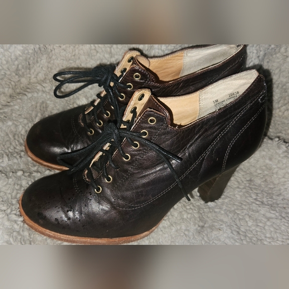 Timberland Boot Company Vintage High Heel Boots sz 5M Oxford Booties - Picture 6 of 16